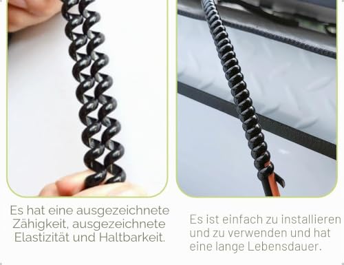 2 Stück Spiral Kabelschlauch,Flexibler Kabelschutz,E Scooter Zubehör,verwendet für Fahrrad Heimkino Büro Arbeitsplatz Audiogeräte DIY Projekte(Schwarz)