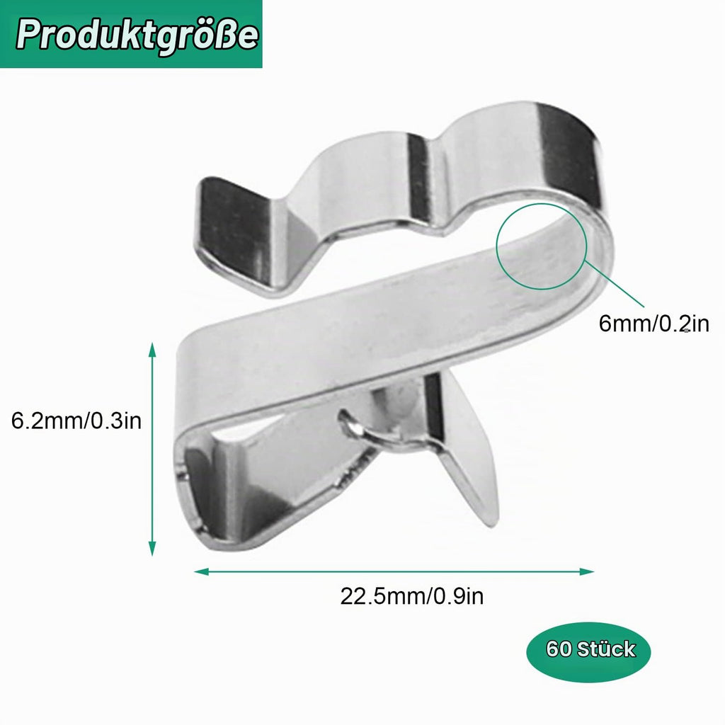 60 Solarkabel-Clips aus Edelstahl für PV-Kabel
