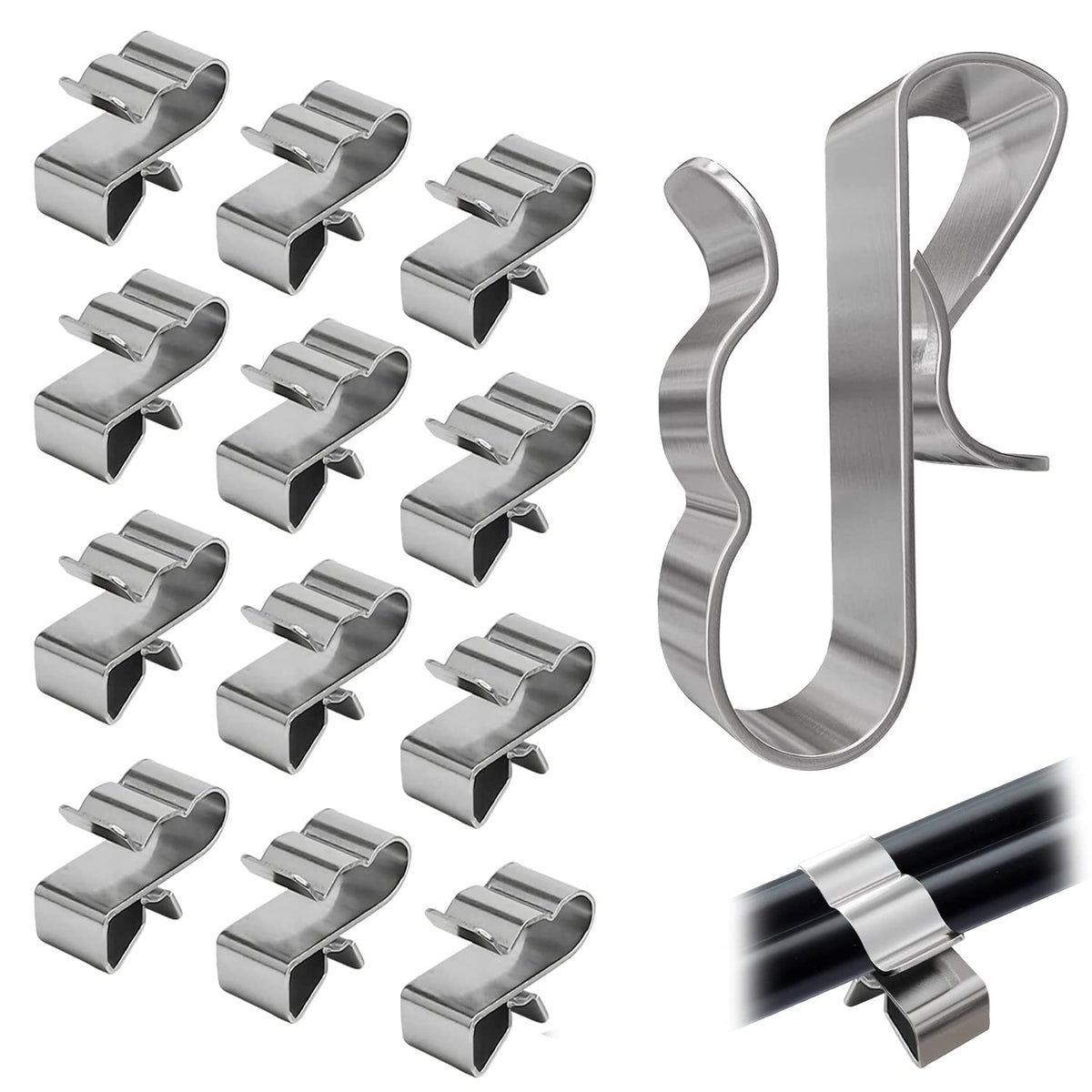 60 Solarkabel-Clips aus Edelstahl für PV-Kabel