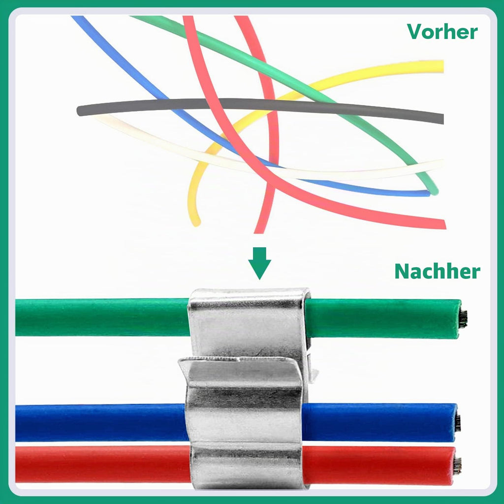 60 Solarkabel-Clips aus Edelstahl für PV-Kabel