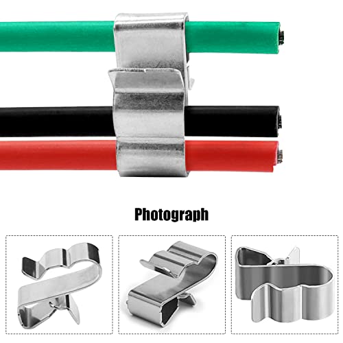 60 Solarkabel-Clips aus Edelstahl für PV-Kabel
