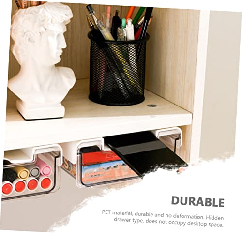 2stücke Aufbewahrungsboxen Tisch Für Büro Und Schule Organizer Aus Hochwertigem Material Für Stifte Hörer Und Unsichtbar Und Platzsparend