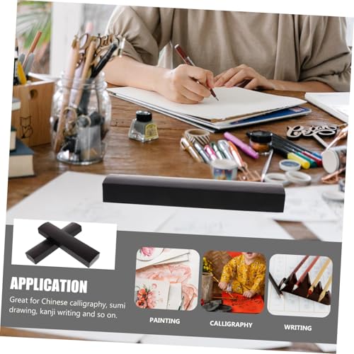 SHINEOFI Holzpapiergewicht Für Kalligraphie Praxis Chinesisches Kalligraphie Papiergewicht Rechteckiger Briefbeschwerer Schreibtischdeko Für Schreiben Und Zeichnen 7.28 X 1.57 X 0.98 in
