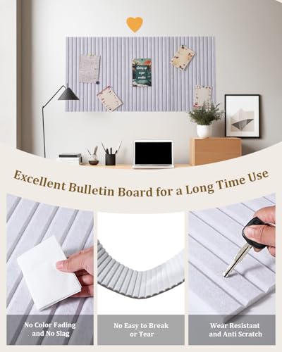 120x80cm große Korktafel große Pinnwand, dekorative Pinnwand aus Filz, 0,9cm dick faltbare Fototafel mit selbstklebendem Klebeband, Sichttafel für Wände in der Schule/Dunkel Kamel