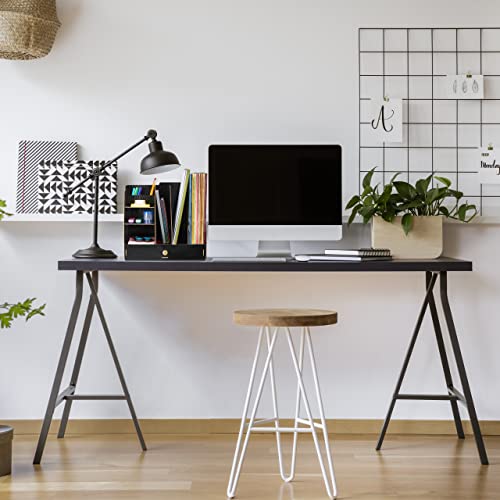 Relaxdays Schreibtisch-Organizer MDF, hellbraun