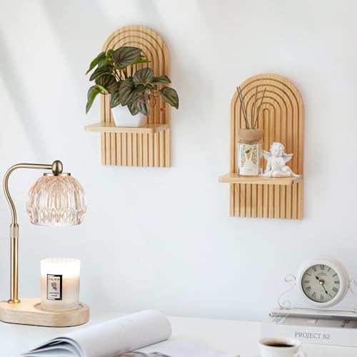 Wandregal Holz Boho Wanddeko, Kinderzimmer Regale Wand Deko