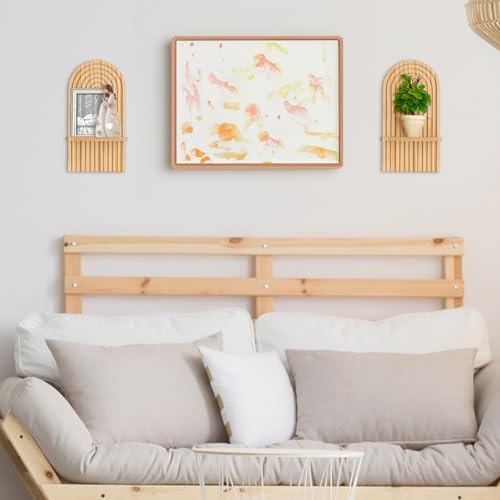 Wandregal Holz Boho Wanddeko, Kinderzimmer Regale Wand Deko