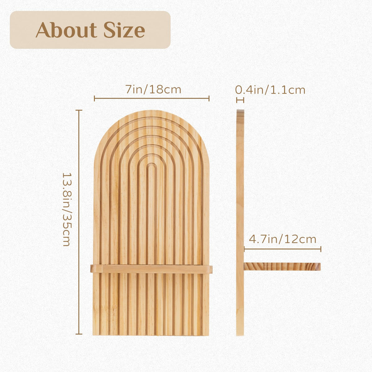 Wandregal Holz Boho Wanddeko, Kinderzimmer Regale Wand Deko