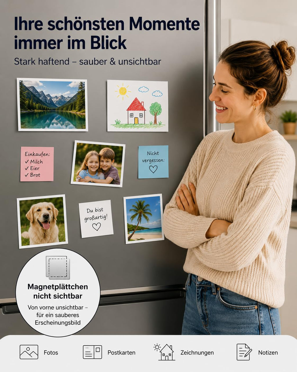 MYMIND® Magnetplättchen selbstklebend Magnet Klebepads 350 Stück