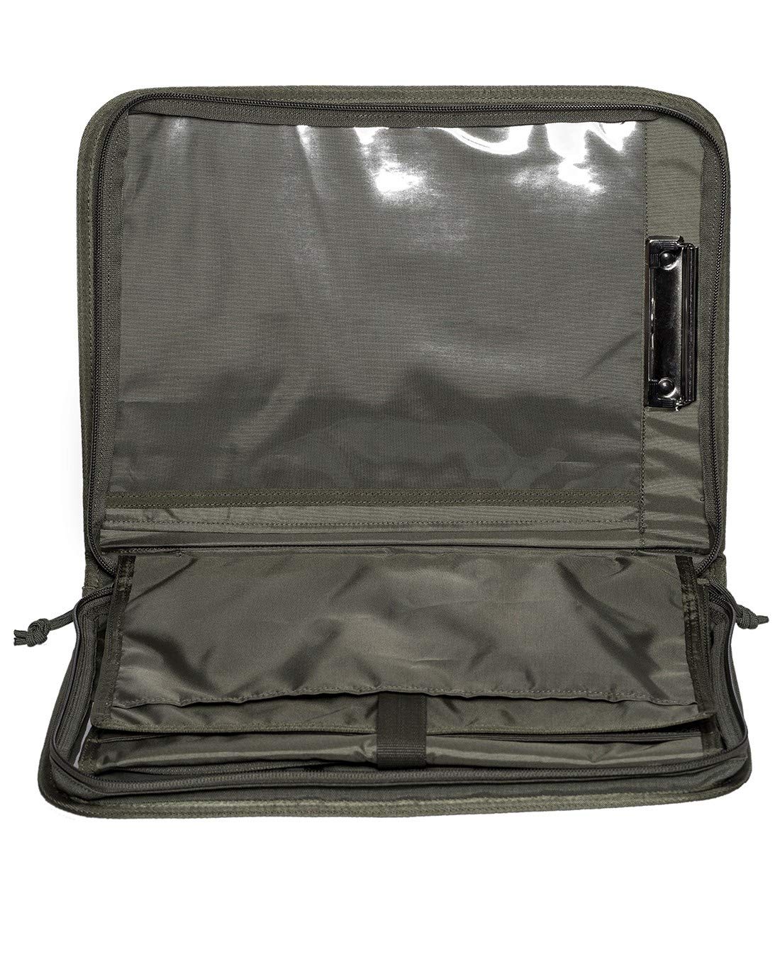 Tasmanian Tiger TT File Server MKII Din A4 Ringordner Schreibmappe, Organizer Dokumenten-Tasche mit integr. Ringordner & Klemmbrett (Oliv)