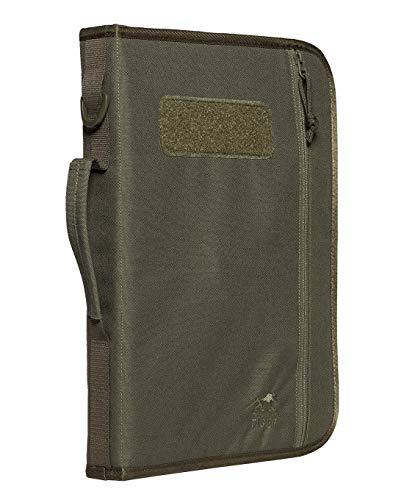 Tasmanian Tiger TT File Server MKII Din A4 Ringordner Schreibmappe, Organizer Dokumenten-Tasche mit integr. Ringordner & Klemmbrett (Oliv)