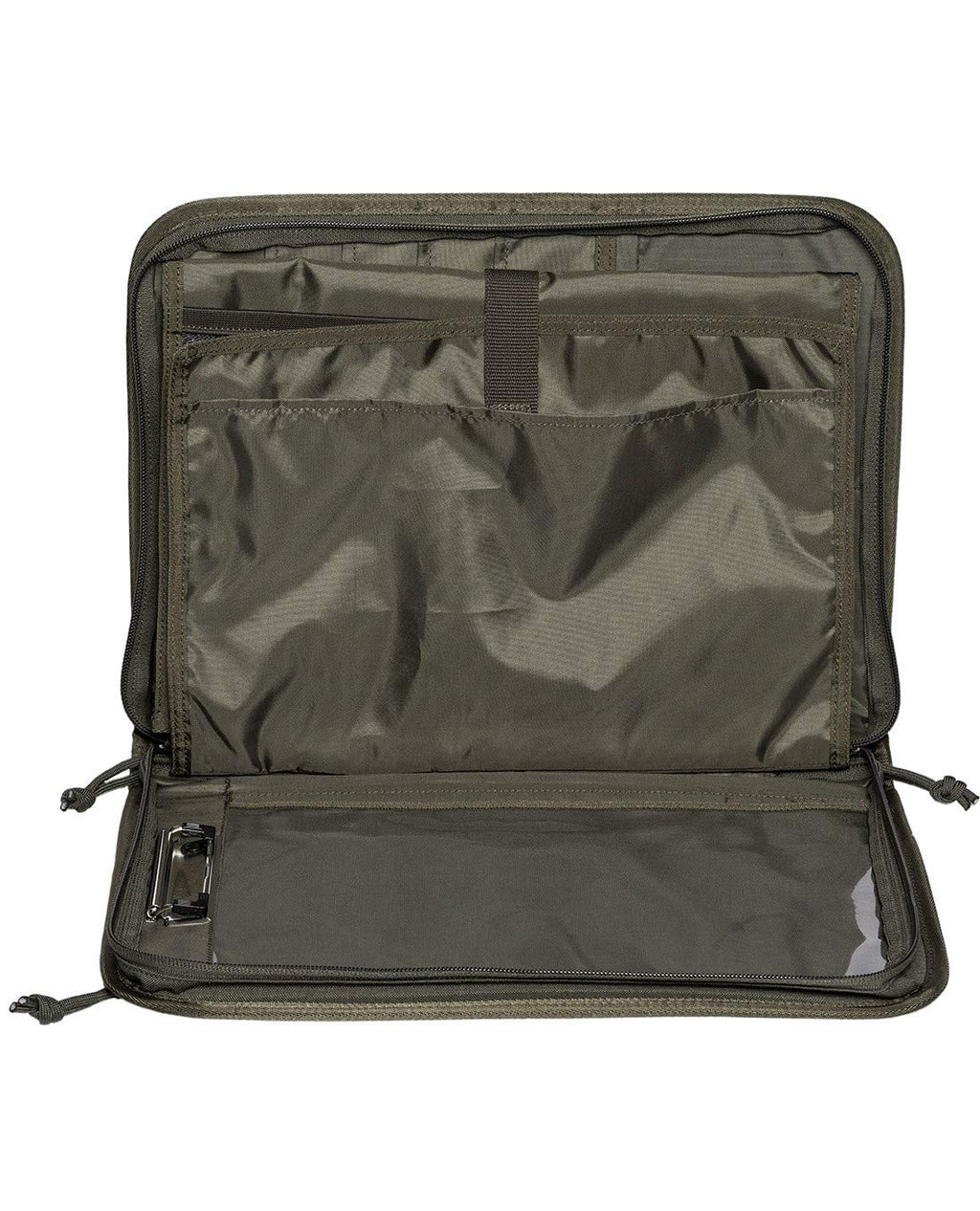 Tasmanian Tiger TT File Server MKII Din A4 Ringordner Schreibmappe, Organizer Dokumenten-Tasche mit integr. Ringordner & Klemmbrett (Oliv)