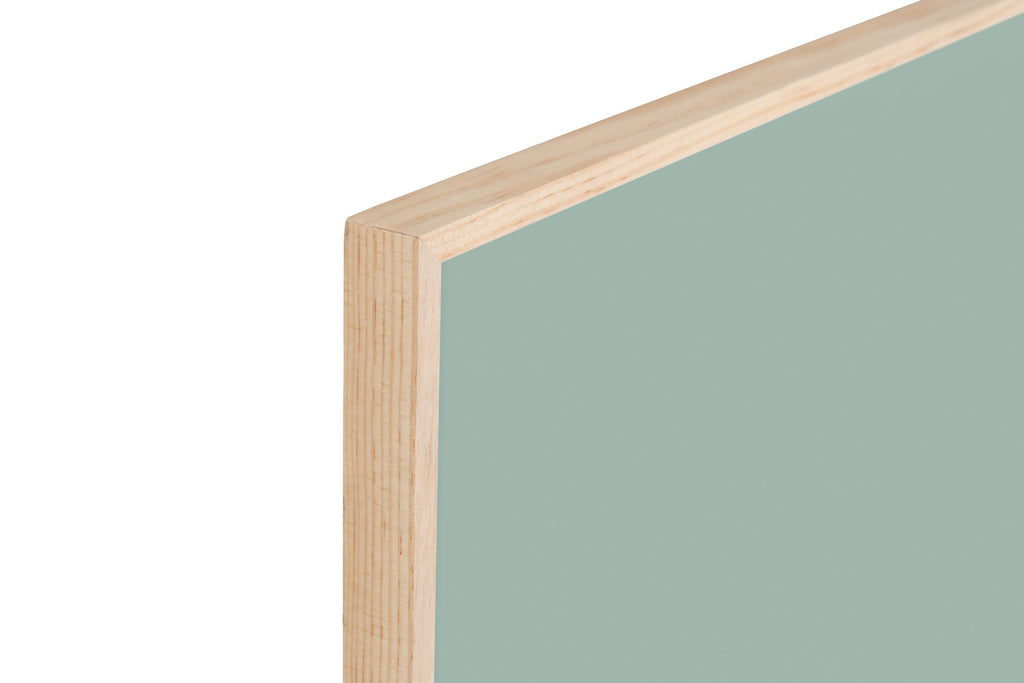 Bi-Office Magnetische Tafel Earth New Basic Olive Tree, 585 x 385 mm, Lackierte Stahloberfläche, Naturholzrahmen