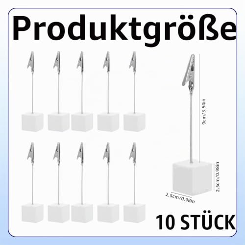 10 Stück Fotohalter mit Klammern,Tischkartenhalter Clips,Kartenhalter Tisch,Foto Halter mit Klammer,Kartenständer,Postkartenhalter Holz Fotoständer Clip für Hausdekoration,Party,Büro,Hochzeits