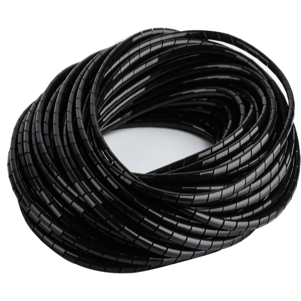 2 STK Spiral Kabelschlauch Schwarz, Universal Kabel Spiralschlauch
