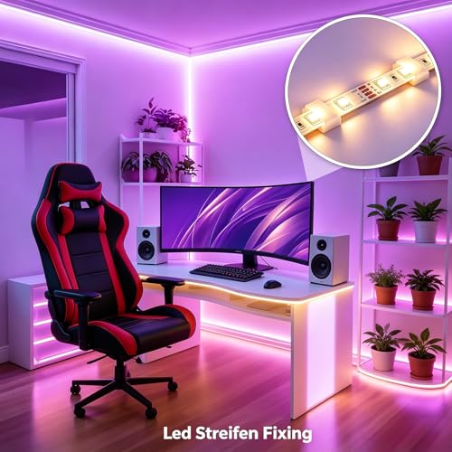 KLJ Kabelhalter selbstklebend Kabelclips Led Streifen Halterung 50 Stück
