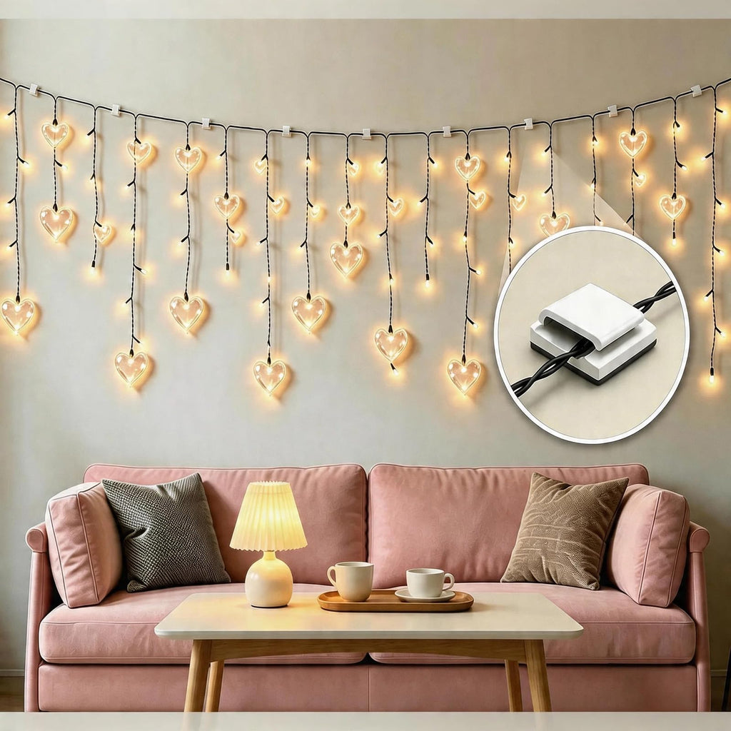KLJ Kabelhalter selbstklebend Kabelclips Led Streifen Halterung 50 Stück