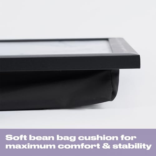 OHS Laptopkissen Knietablett mit Kissen Grau 44 x 33cm