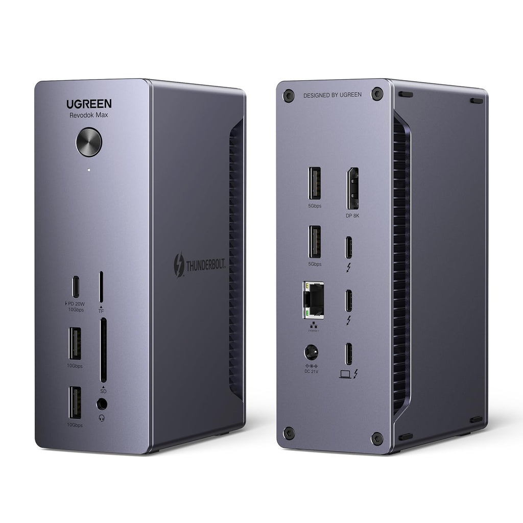 UGREEN Thunderbolt 4 Dock, 90W Aufladen, 40Gbps TBT4 Docking Station