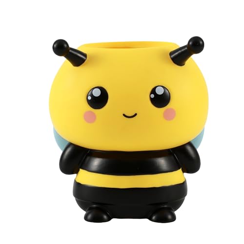 I-TOTAL - 3D-Stifthalter – Schreibtisch-Organizer im Kawaii-Stil für Stifte und Zubehör, Geschenkidee (BEE)