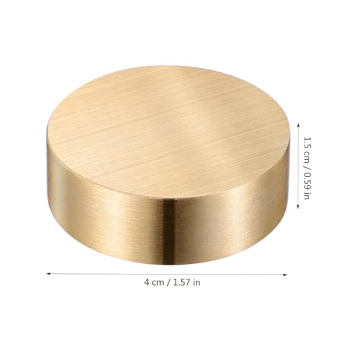 Sarini Briefbeschwerer aus Messing, chinesische Kalligraphie, Briefbeschwerer zum Halten von Papier, Messing, kreative runde Waage, Messing, Kalligraphie-Werkzeug, Bürobedarf, 4 cm