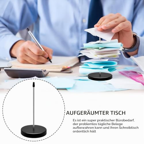 2 Stück Zettelspießer,Zettelhalter,Kassenzettel Aufbewahrung