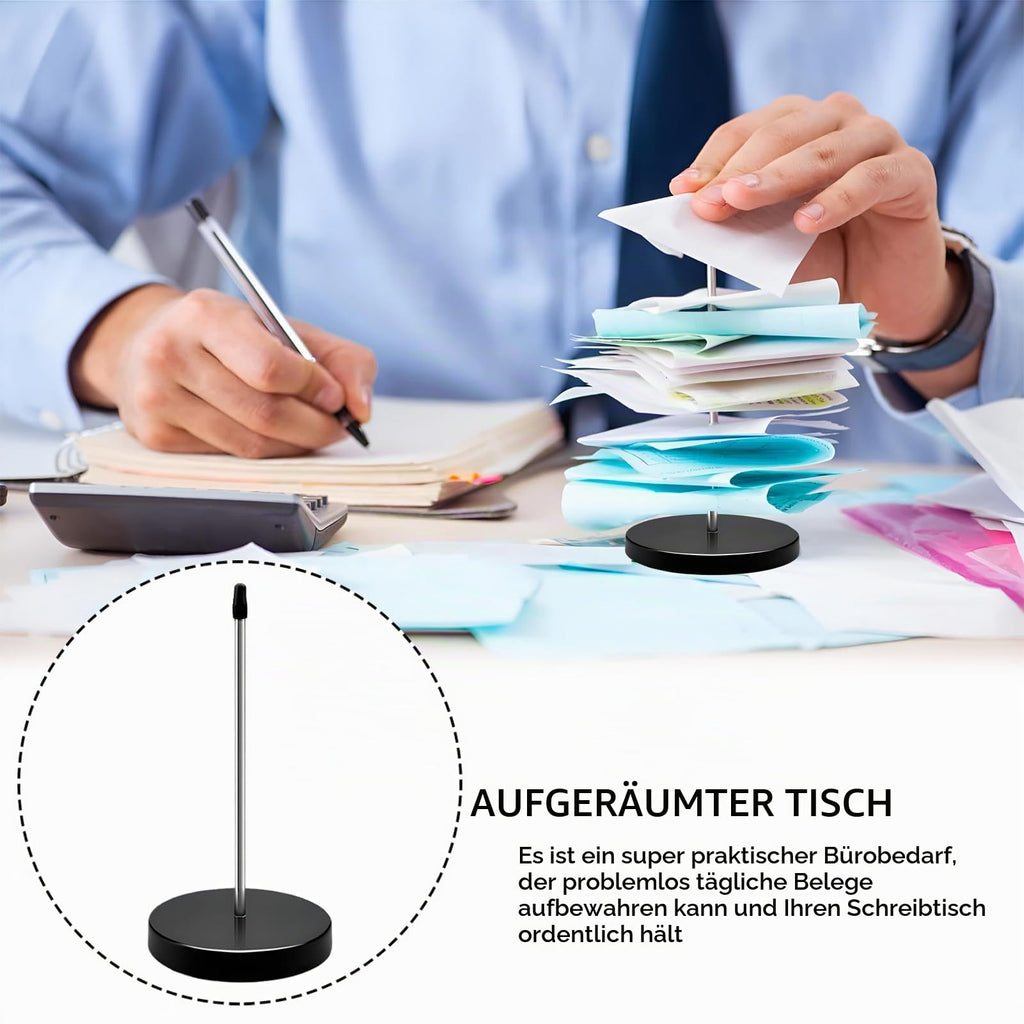 2 Stück Zettelspießer,Zettelhalter,Kassenzettel Aufbewahrung