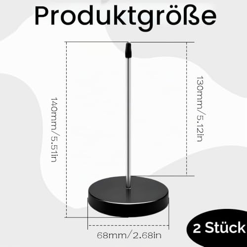 2 Stück Zettelspießer,Zettelhalter,Kassenzettel Aufbewahrung