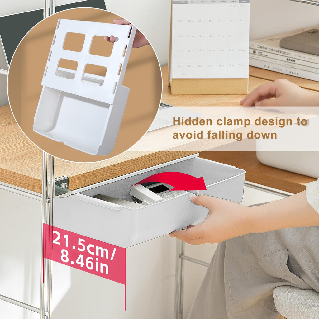 FRETONBA Schublade unter Schreibtisch, Aufbewahrungsbox Selbstklebende