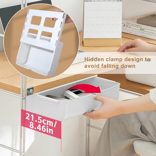 FRETONBA Schublade unter Schreibtisch, Aufbewahrungsbox Selbstklebende