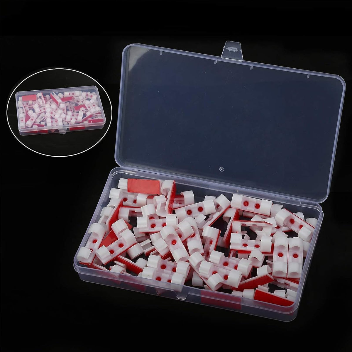 60 Stück Selbstklebende Kabelhalter Kabelclips, Kabelklemmen