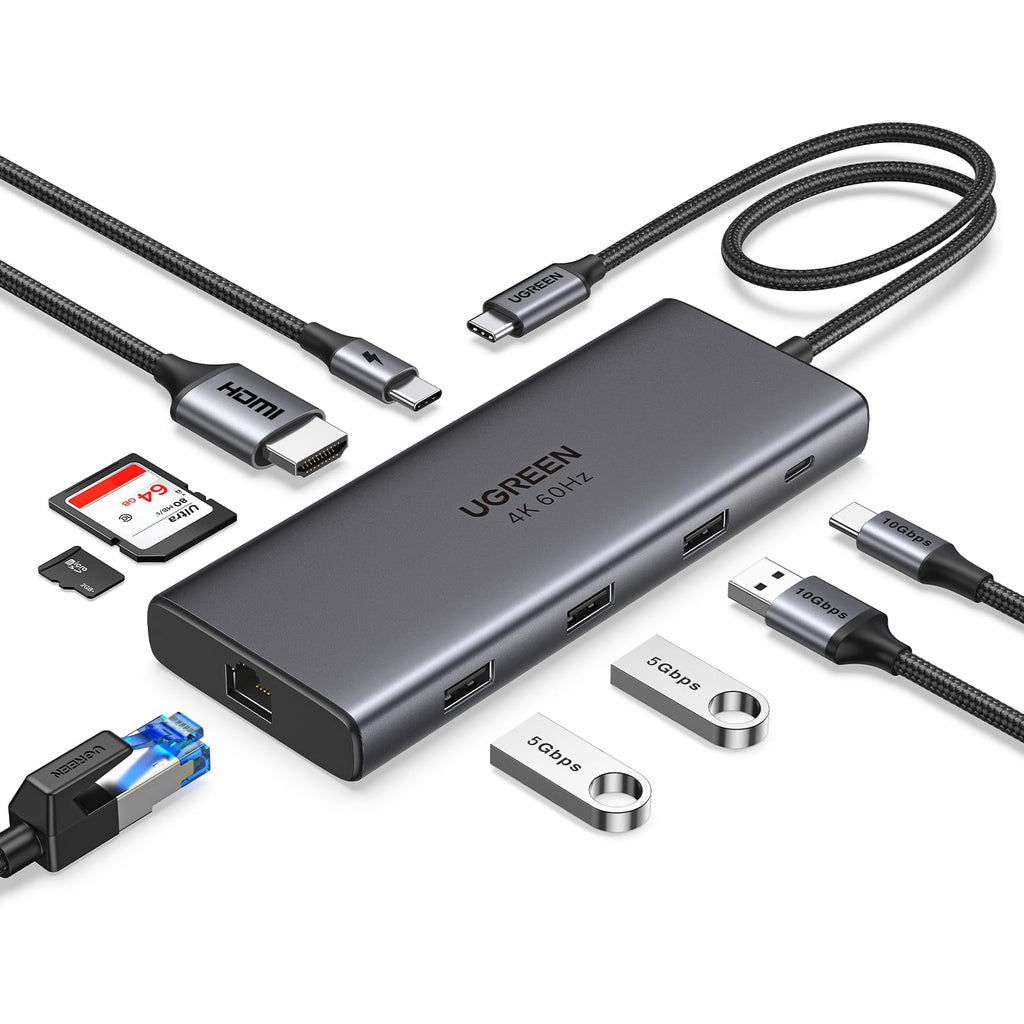 UGREEN Revodok Pro 109 USB C Hub 10Gbps Docking Station HDMI 4K@60Hz