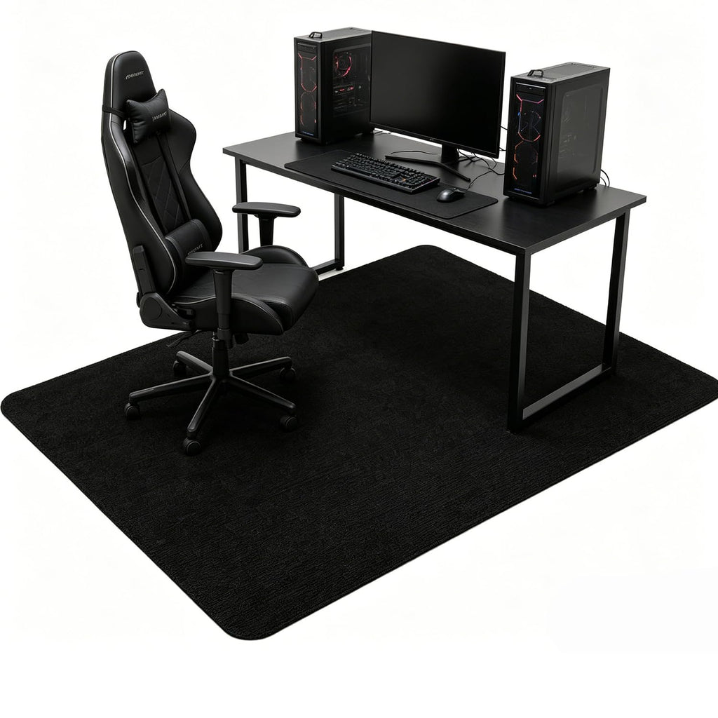 Bürostuhl Unterlage Schreibtischstuhl, 140X90cm Bodenschutzmatte Bürostuhl Teppich Unterlage, Kratzfest Bodenmatte Stuhlunterlage, Schreibtischstuhl Unterlage für Parkett und Hartböden