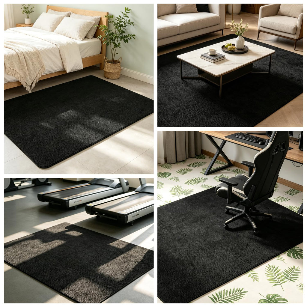 Bürostuhl Unterlage Schreibtischstuhl, 140X90cm Bodenschutzmatte Bürostuhl Teppich Unterlage, Kratzfest Bodenmatte Stuhlunterlage, Schreibtischstuhl Unterlage für Parkett und Hartböden