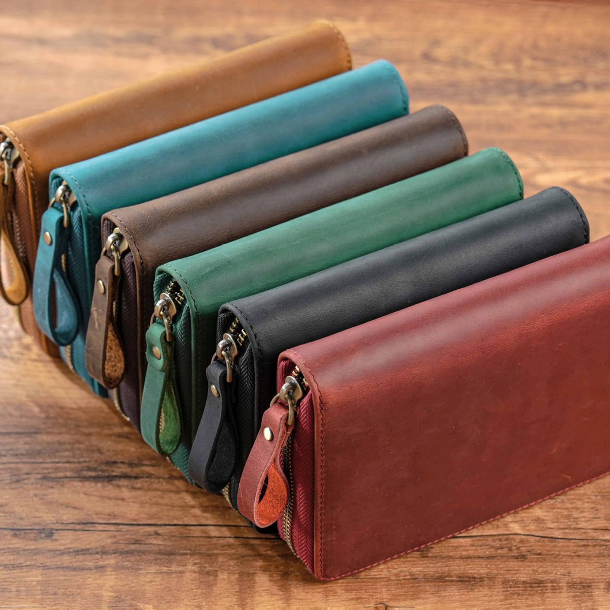 Vintage Lederhüllen Mit Reißverschluss Für 8 9 X 14 Cm Große Taschen Notizbücher Kleine Notizblöcke Leder Tagebuch Schutzhülle Notizblock Mit Reißverschluss