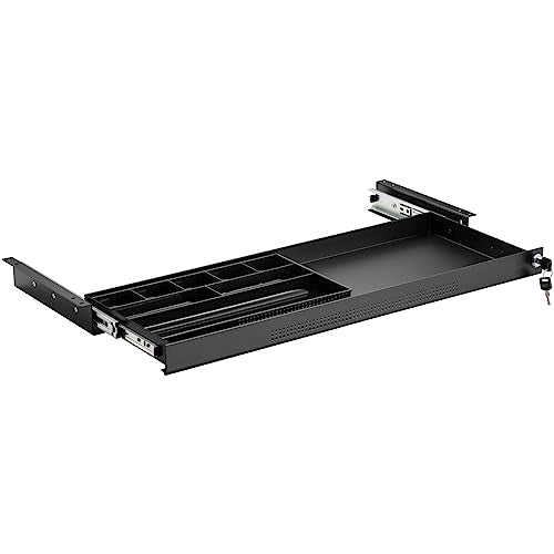 CAVO Dokumentenschublade abschließbar aus Stahl 740 x 250 mm