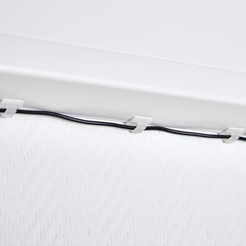 60 Stück Kabelhalter: selbstklebende Kabelclips für bestes Kabelmanagement – selbstklebender Kabelorganizer für Indoor & Outdoor – bis zu 5mm Durchmesser – Office Accessoires von LIVAIA