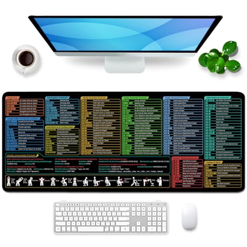 Excel Mauspad Deutsch Schreibtischunterlage XL Mousepad (Deutsch)