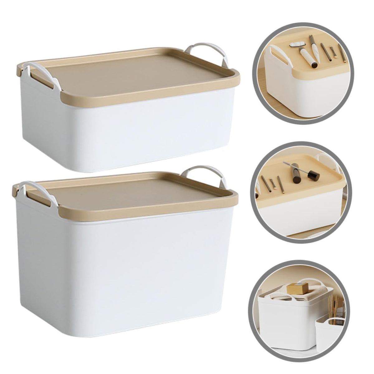 VALICLUD 2 Stück Schreibtisch-organizer-box Für Kleinteile Tragbare Aufbewahrungsbox Praktische Organisationsbox Für Stifte Platzsparend Und Langlebig Geeignet Für Zuhause Und Büro