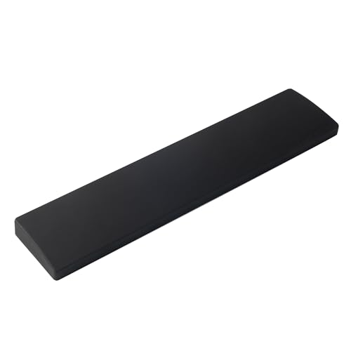 Keychron Schwarze Silikon-Handgelenk- und Handballenauflage, 327 mm (12,89 Zoll) für 75% kompakte Tastatur-Serie V1/V2/Q1/Q2 & Lemokey P1 (Pro/Max/HE) – rutschfeste Unterseite – glatte und weiche