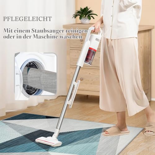 Bodenschutzmatte für Hartböden 120x150cm Stuhlunterlage Gaming Teppich Bodenschutzmatte Bürostuhl Matte Rechteckig Bodenmatte rutschfest Bürostuhlunterlage Stuhlmatten (Mehrfarbig-1)