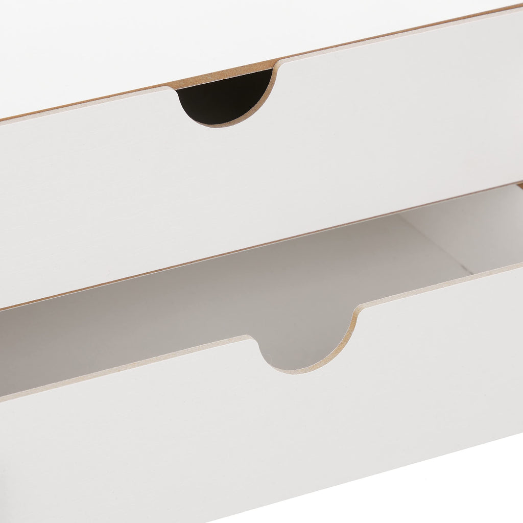 Relaxdays Schreibtisch Organizer MDF, weiß
