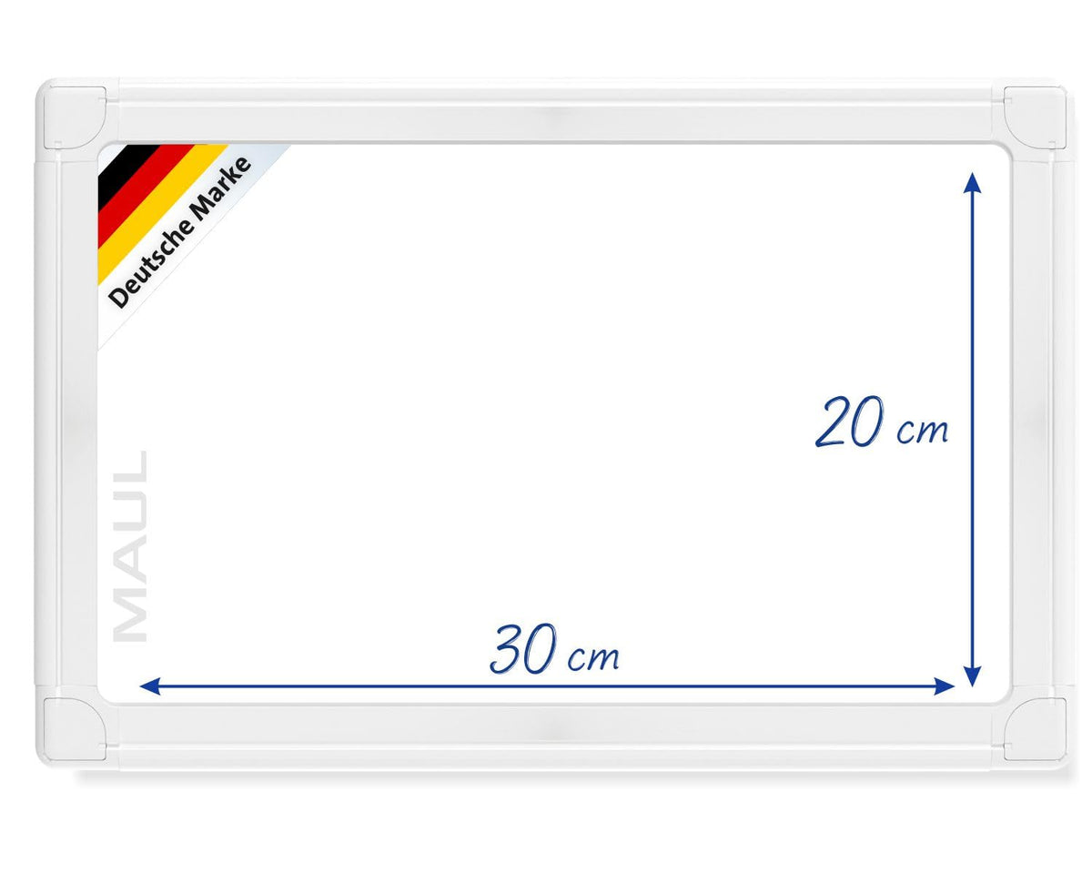 MAUL Whiteboard weiß 20x30 MAULprimo Magnethaftend beidseitig flexibel
