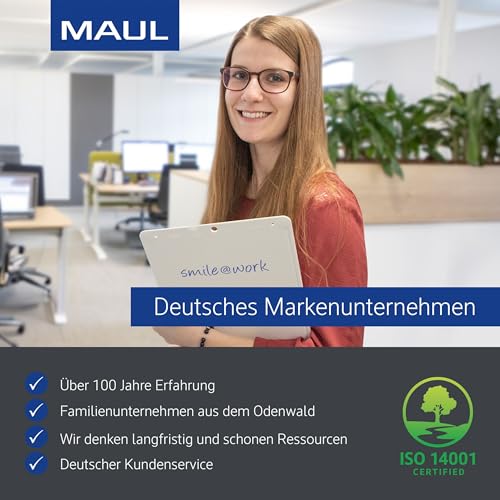 MAUL Whiteboard weiß 20x30 MAULprimo Magnethaftend beidseitig flexibel