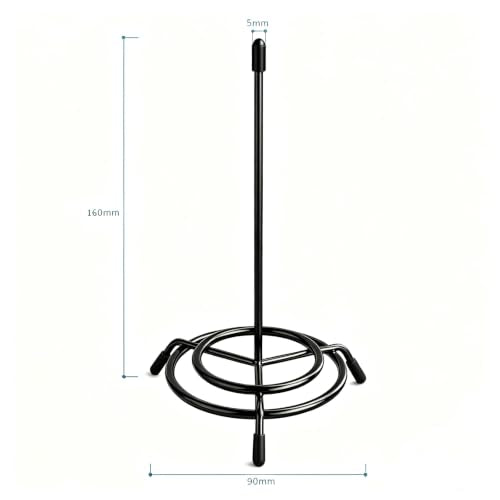 2 Stücke Zettelspießer Bonhalter,Zettelhalter,Quittung Clips (Schwarz)