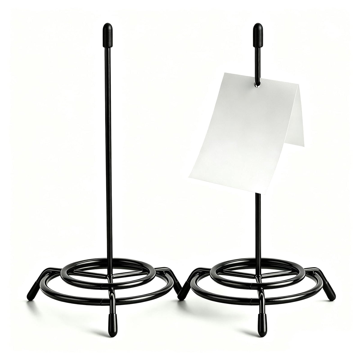 2 Stücke Zettelspießer Bonhalter,Zettelhalter,Quittung Clips (Schwarz)