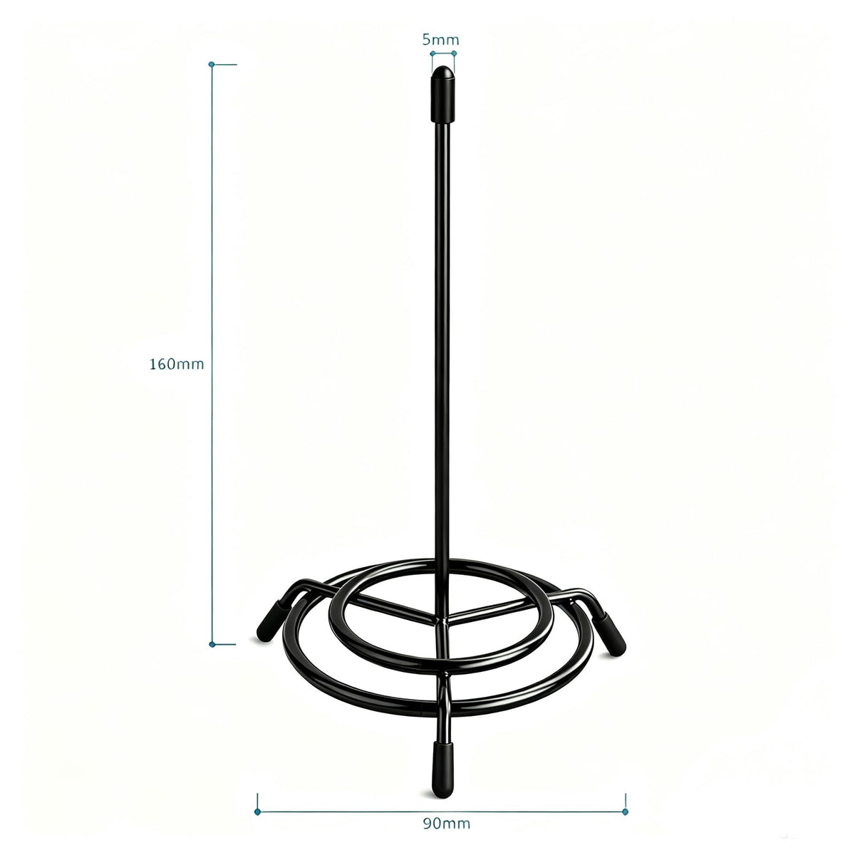 2 Stücke Zettelspießer Bonhalter,Zettelhalter,Quittung Clips (Schwarz)