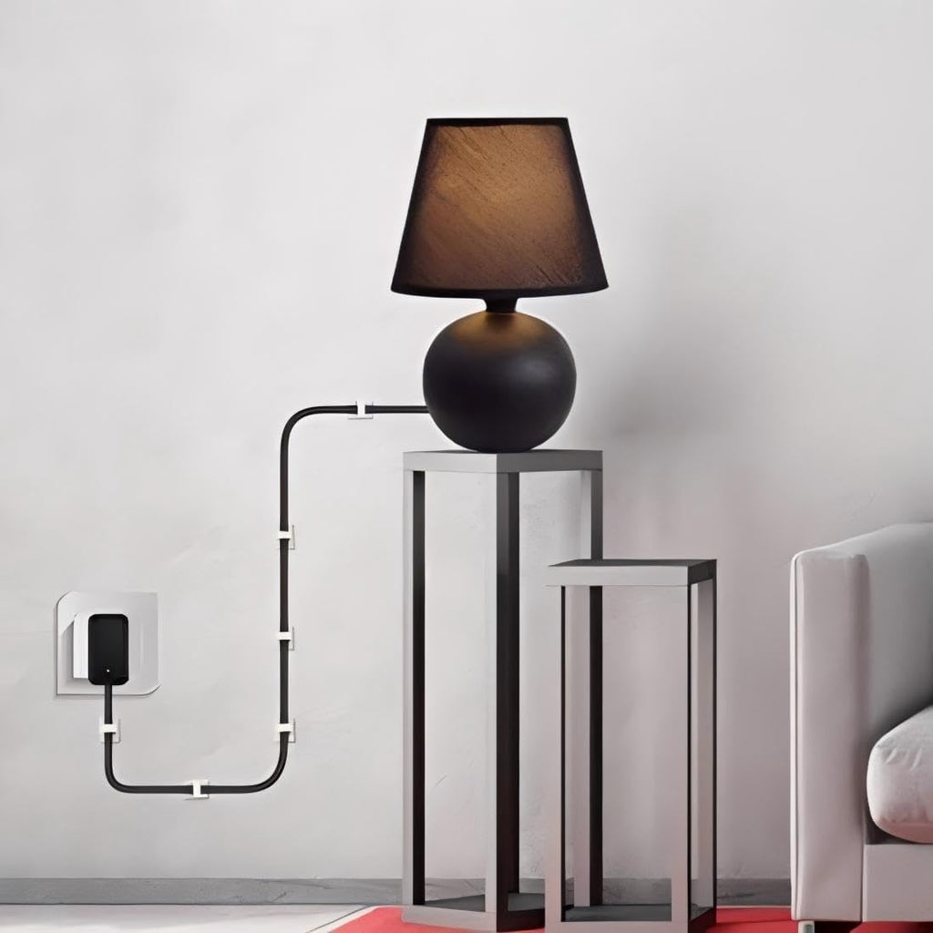 Elfcam - Kabelclips Selbstklebend für Glasfaserkabel (LWL Patchkabel), Stromkabel, Netzwerkkabel, USB Ladekabel und Audiokabel, Weiß (50 Stück)