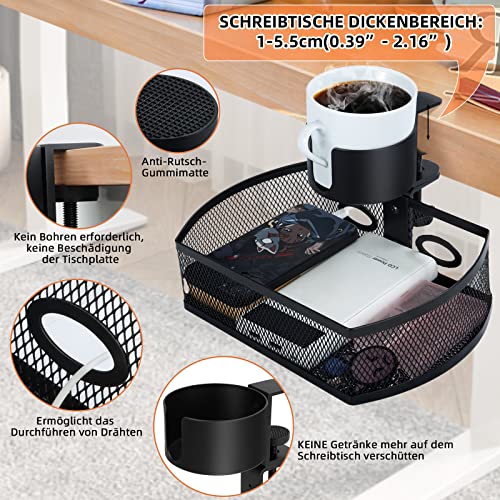 Unterbau Schublade 360 Drehbar Rutschfest mit Auslaufsichere Becher