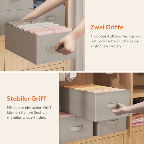 Lifewit 6 Pack Schubladen Organizer Kleidung, Faltbar Schrank Organizer